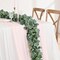 8Pcs Eucalyptus Garland, 5.9FT Greenery Garland, Green Garland with Flowers, Artificial Faux Silver Dollar Eucalyptus Leaves Vines for Table Home Wedding Mantle Party Indoor Outdoor Decor